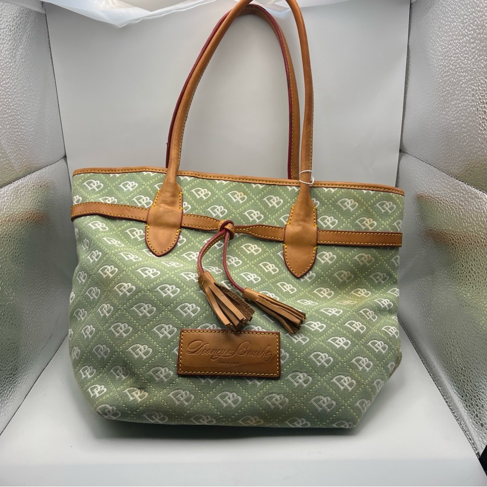 Dooney & Bourke Green Tote Bag Needs TLC